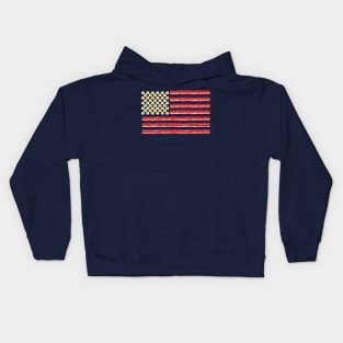 Bacon and Eggs American Flag 4th of July Kids Hoodie